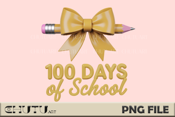 100 Days of School PNG - Cute Teacher
