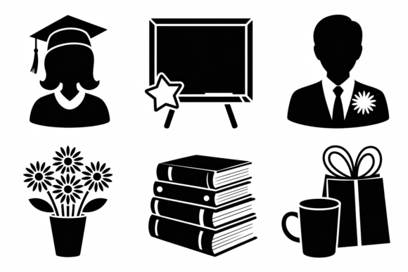Educating the Next Generation: The Power of Education Icons Graduation Teacher Designs