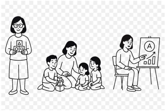 Preschool Education Vector Line Art: A Visual Guide