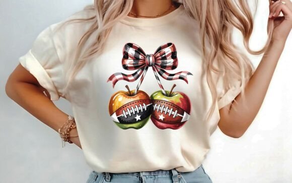 Retro Apple Football Coquette Bow Png: A Fusion of Nostalgia and Modern Design