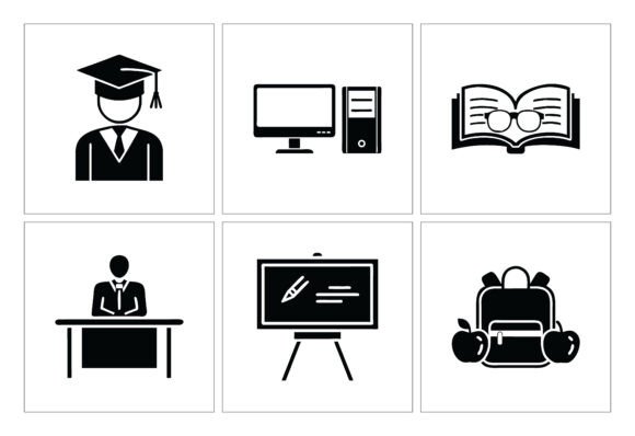 Set of Education and School Icons: Elevating Visual Communication for Modern Creators