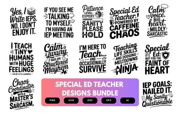 Special Ed Teacher SVG Bundle: Empowering Designs for Every Classroom Hero