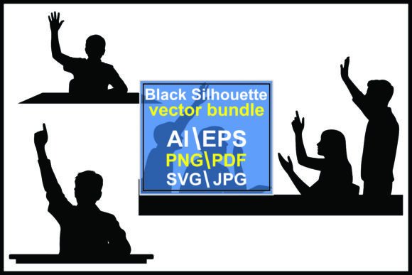 Visualizing Engagement: The Power of Student Silhouette Vectors in Modern Education